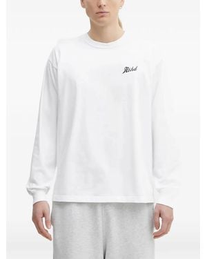 Neighborhood Ls-1 Distorted Logo Long Sleeve T-Shirt in White for