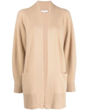 Vince Cardigan Con Rifinitura A Coste - Neutro