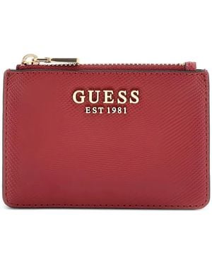 Guess Laurel Saffiano Credit Card Holder