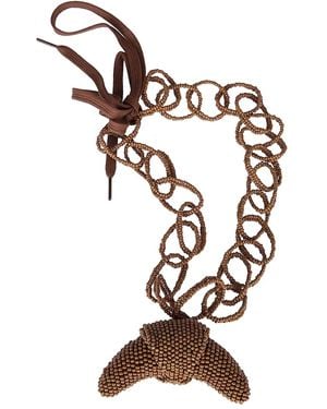 Jejia Tea Beaded-Chain Necklace - Brown