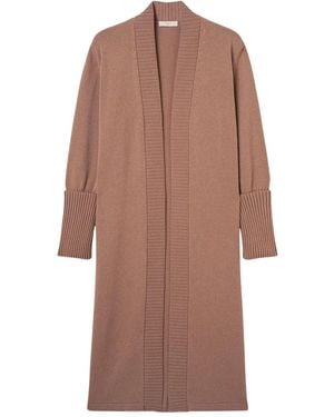 Fedeli Kasjmier Vest Met Geribbelde Cuffs - Bruin