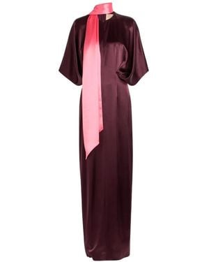 ROKSANDA Sami Scarf-Detail Maxi Dress - Red