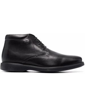 Geox Leather Desert Boots - Black