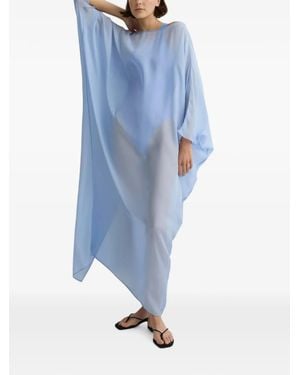 Bondi Born Capri Silk Caftan Dress - Blue