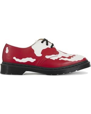 Dr. Martens 1461 Skull-Print Derby Shoes - Red