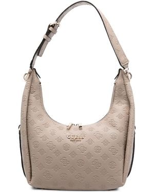 Guess Phoebe 4G Logo Shoulder Bag - Grey
