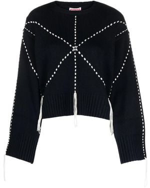 KENZO Pullover Mit Sashiko-Effekt - Blau