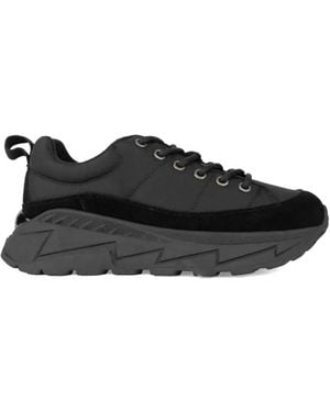 SERGIO MORETTI FIRENZE Panelled Trainers - Black