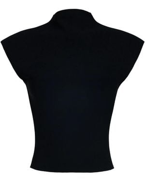 A.W.A.K.E. MODE Gestricktes Top - Schwarz