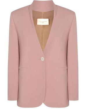 Montedoro Single-Breasted Blazer - Pink