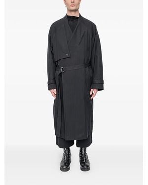 The Viridi-anne Single-Breasted Trench Coat - Black