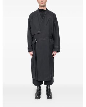 The Viridi-anne Einreihiger Trenchcoat - Schwarz