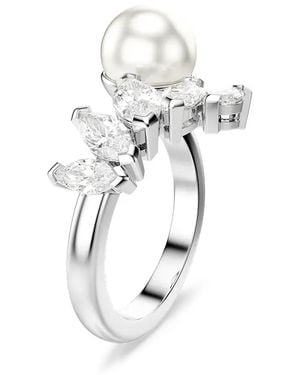 Swarovski Mesmera Crystal-Embellished Open Ring - White