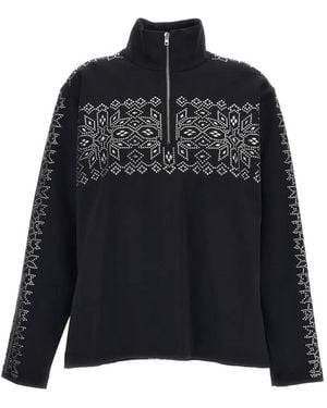 Irie Crystal-Embellished Half-Zip Sweater - Black