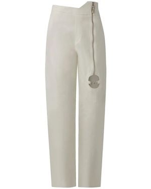 MISCI Trapezio Twill Pants - White