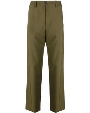 Marni Straight-Leg Wool Suit Trousers - Green