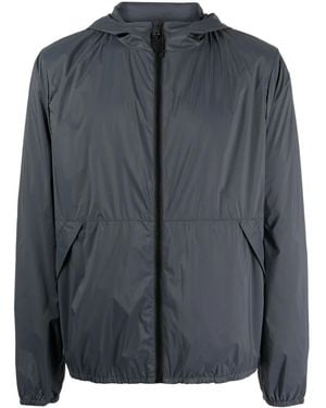 James Perse Zip-Up Hooded Windbreaker Jacket - Black