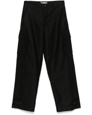 Marni Cotton Cargo Trousers - Black
