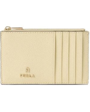 Furla M Camelia Leather Card Case - Natural