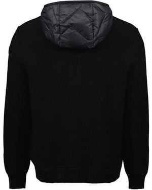 Moncler Gefütterte Kapuzenjacke - Blau