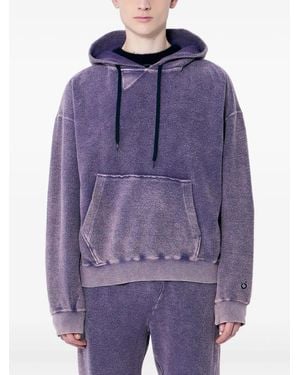 Nomarythm Textile Hand-Dyed Twisted Cotton Sweatshirt - Purple