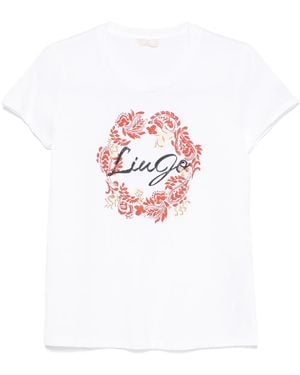 Liu Jo ロゴ Tシャツ - ホワイト