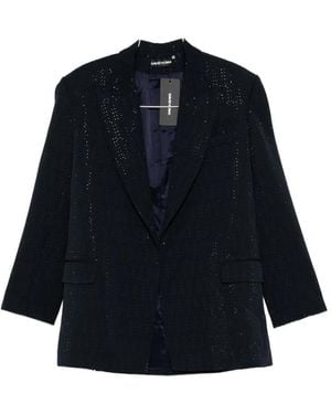 David Koma Embellished Blazer - Blue