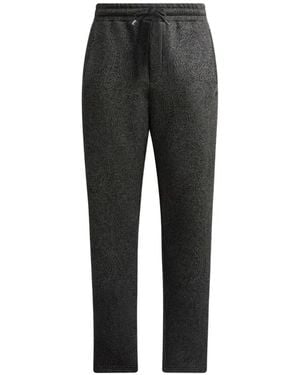 Etro Arnica-Motif Jacquard Track Pants - Black