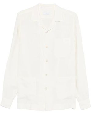 Boglioli Chest-Pocket Overshirt - White