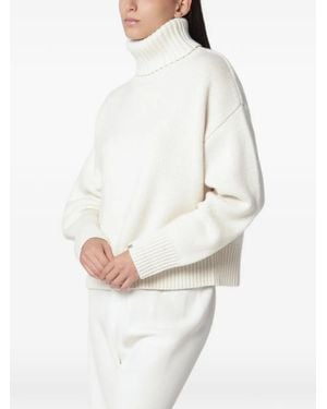 Extreme Cashmere Chunky-Knit Cropped Jumper - White