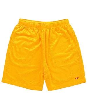 Supreme Shorts Met Mesh - Geel