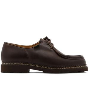 Paraboot Michael Leather Lace-Up Shoes - Brown
