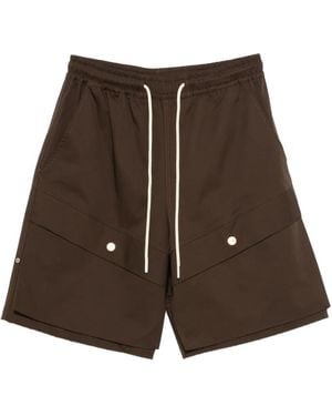 Yes London Drawstring Cargo Shorts - Brown