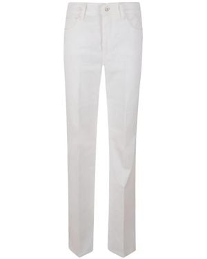 Anaii Jean Droit Flare En Velours Côtelé - White