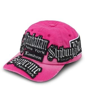 Supreme City Patches 6-Panel Cap - Pink