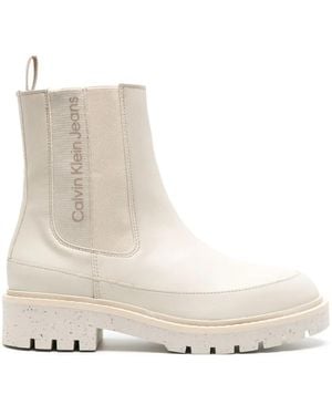 Calvin Klein Botines Combat con tacón de 45 mm - Neutro
