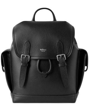 Mulberry Buckle-Fastening Leather Backpack - Black