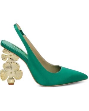 Kat Maconie Escarpins Mona À Bride Arrière - Green