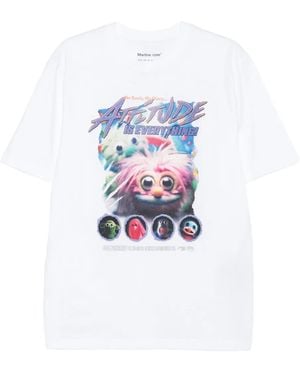 Martine Rose Graphic-Print Cotton T-Shirt - White