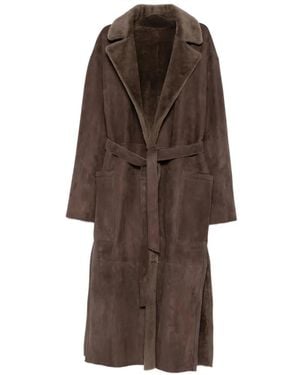 Manzoni 24 Belted Pocket Coat - Brown