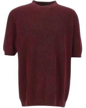 FILIPPO DE LAURENTIIS Short-Sleeved Crew-Neck T-Shirt - Red