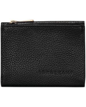Longchamp Porte-Cartes En Cuir - Black
