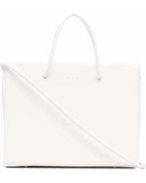 MEDEA Vierkante Shopper - Wit