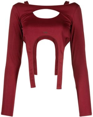 HELIOT EMIL Layered Long-Sleeved Crop Top