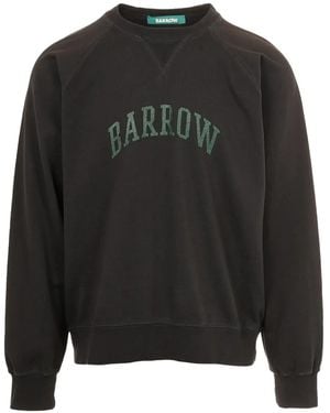 Barrow Logo-Detail Crew-Neck Sweatshirt - Black