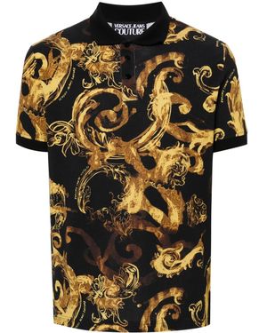 Versace Jeans Couture Stampa Watercolour Couture - Nero