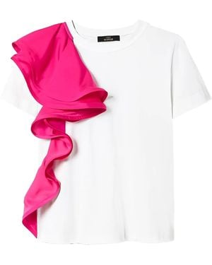 Twinset T-Shirt Con Ruches - Rosa