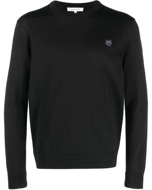 Maison Kitsuné ロゴアップリケ プルオーバー - ブラック