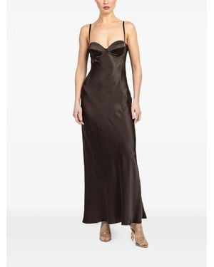 L'Agence Sayla Bias-cut Dress - Black