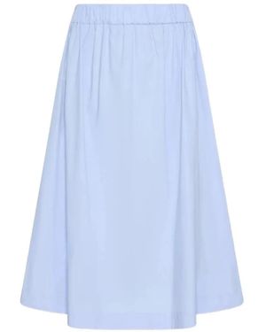 Marella Pleated Midi Skirt - Blue